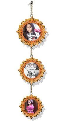 Customized Laser-Cut Wooden WALL HANGING (Orange 03)