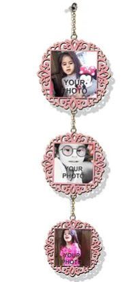 Customized Laser-Cut Wooden WALL HANGING (Pink 01)