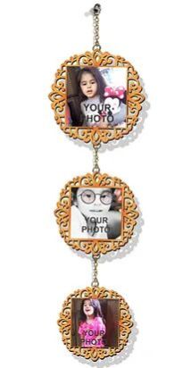 Customized Laser-Cut Wooden WALL HANGING (Orange 01)