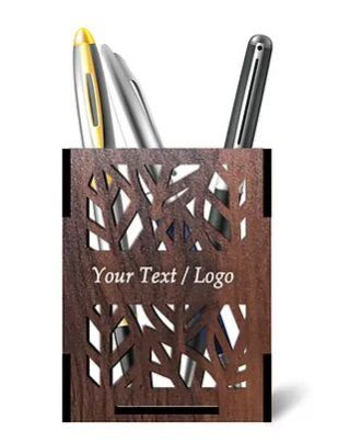 Customized Laminated MDF Wooden Pen Holder