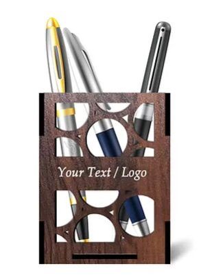 Customized Laminated MDF Wooden Pen Holder