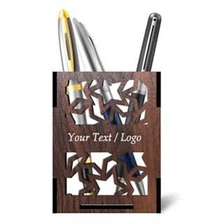 Customized Laminated MDF Wooden Pen Holder