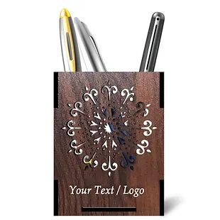 Customized Laminated MDF Wooden Pen Holder