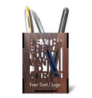 Customized Laminated MDF Wooden Pen Holder