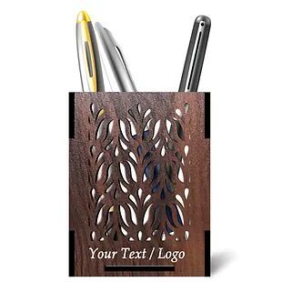 Customized Laminated MDF Wooden Pen Holder