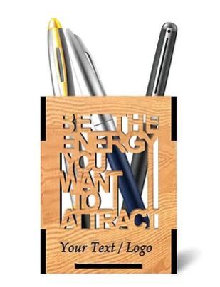 Customized Laminated MDF Wooden Pen Holder