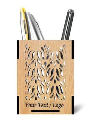 Customized Laminated MDF Wooden Pen Holder