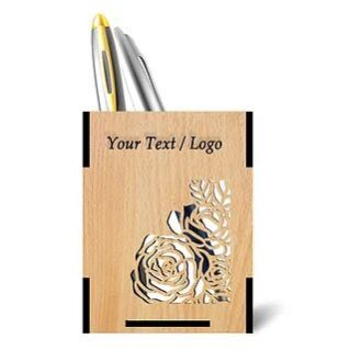 Customized Laminated MDF Wooden Pen Holder