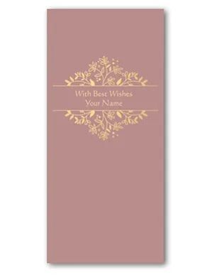 Customised Exclusive Designer Vertical Shagun / Money Envelope (SE Vert 2)