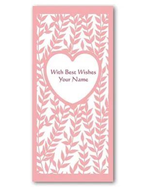 Customised Exclusive Designer Vertical Shagun / Money Envelope (SE Vert 3)