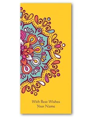 Customised Exclusive Designer Vertical Shagun / Money Envelope (SE Vert 9)