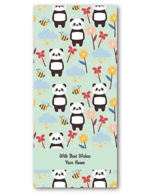 Customised Exclusive Designer Vertical Shagun / Money Envelope (SE Vert 9)