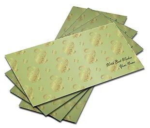 Customized Pearl Finish Shagun Envelopes