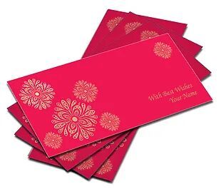 Customized Pearl Finish Shagun Envelopes