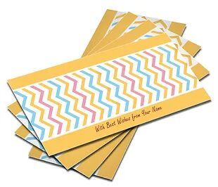Customized Pearl Finish Shagun Envelopes
