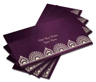 Customized SATIN Finish Shagun Envelopes