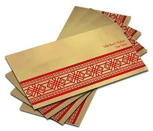 Customized SATIN Finish Shagun Envelopes