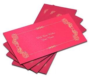 Customized SATIN Finish Shagun Envelopes