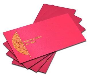 Customized SATIN Finish Shagun Envelopes