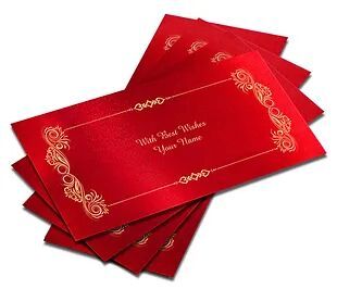 Customized SATIN Finish Shagun Envelopes