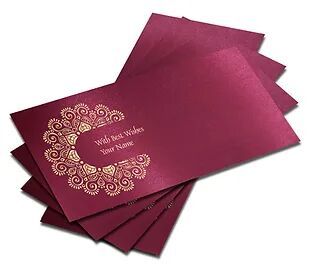 Customized SATIN Finish Shagun Envelopes