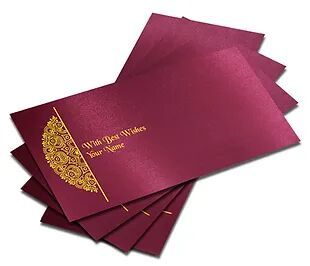 Customized SATIN Finish Shagun Envelopes