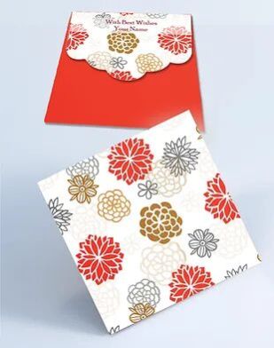 Customized Square Shagun Envelopes (SESmall 03)