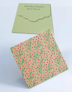 Customized Square Shagun Envelopes (SESmall 05)