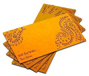 Customized Water Colour Effect Shagun Envelopes