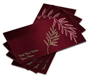 Shagun Envelope on Maroon Satin paper(Pack of 10) SESATIN 008