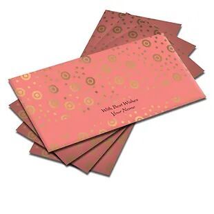 Shagun Envelopes With Front & Back Designs (Pack of 10)