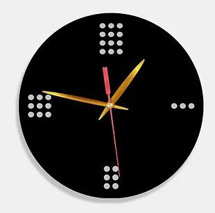 Wooden Laser Cut Black Wall Clock (010)