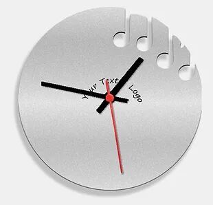 Wooden Laser Cut Silver Wall Clock (020)