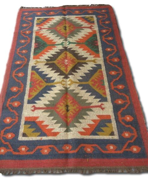 GE-106 Wool Jute Kilim Rugs