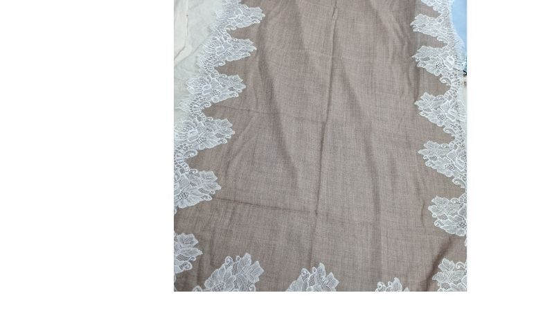 Australian Lace Fine Wool Stole 01