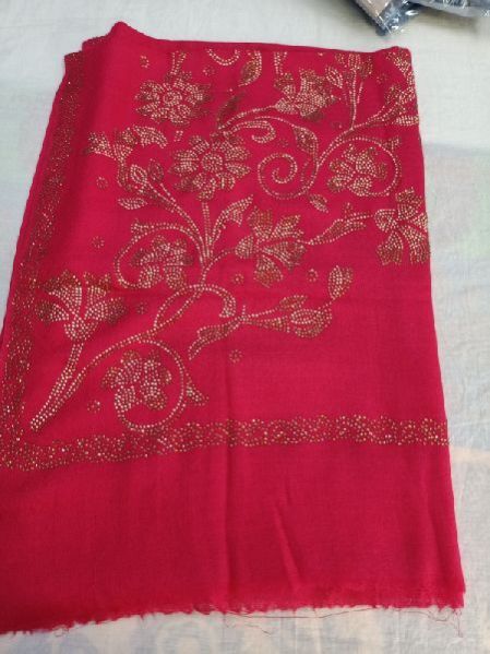 Swarovski Work Fine Wool Stole  02