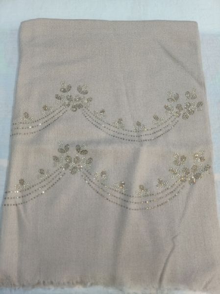 Swarovski Work Fine Wool Stole  01