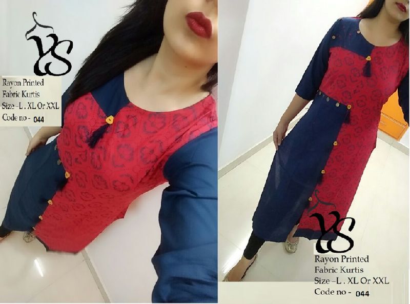 Rayon Printed Kurti 01