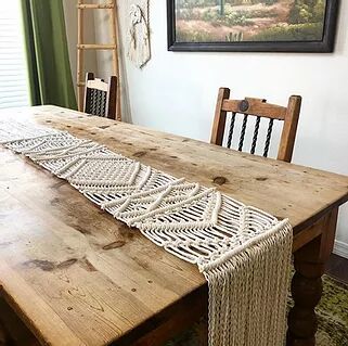 HLY-TR6 Macrame Table Runner