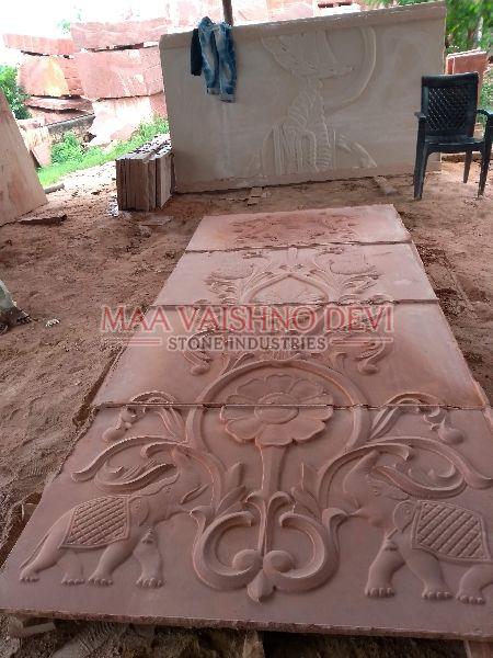 Decorative Sandstone Carved Jali 23