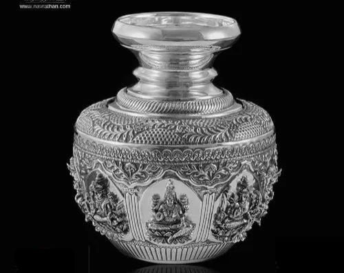 Silver Laxmi Kalash