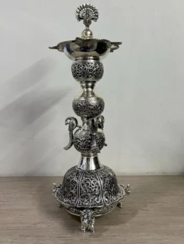 Silver Pooja Diya