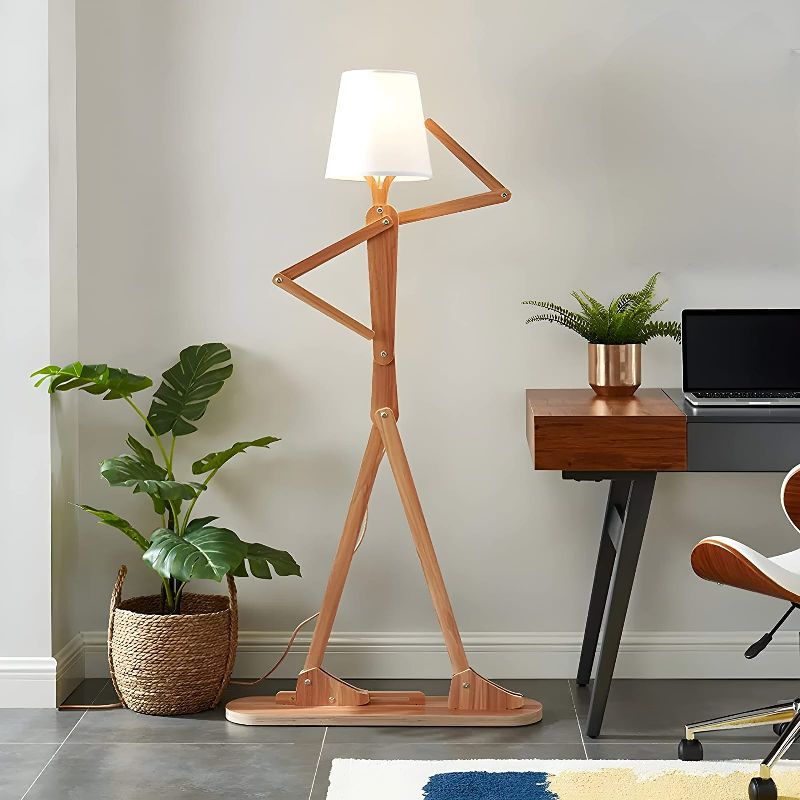 Nautical Edge Wooden Floor Lamp