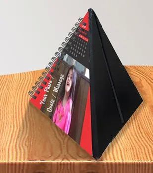 Personalized Pyramid Table Calendar (DCal Tri 01)