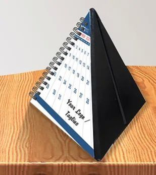 Personalized Pyramid Table Calendar (DCal Tri 05)
