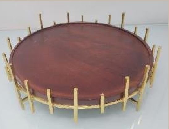 Wood & Iron Serving Tray 01