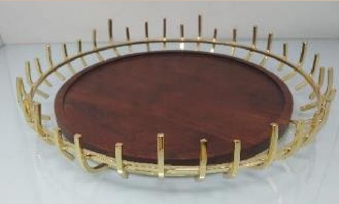 Wood & Iron Serving Tray 03