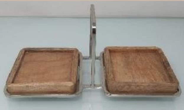Wood & Iron Serving Tray 05