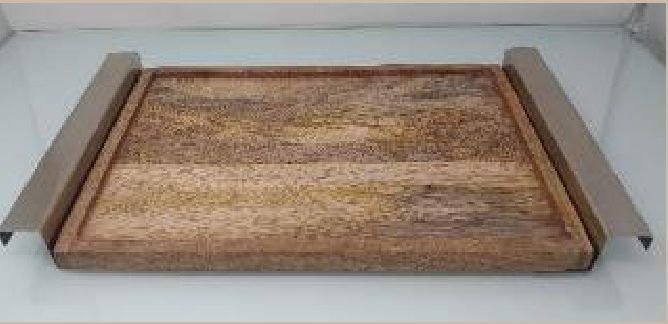 Wood & Iron Serving Tray 08