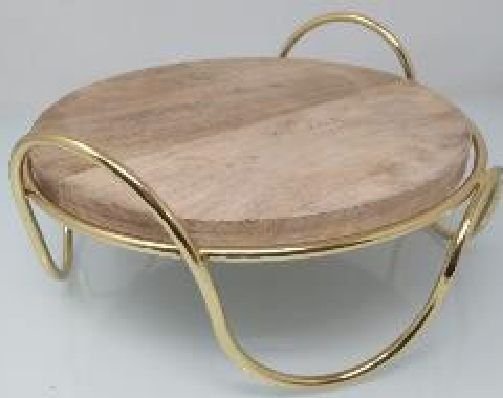 Wood & Iron Serving Tray 09